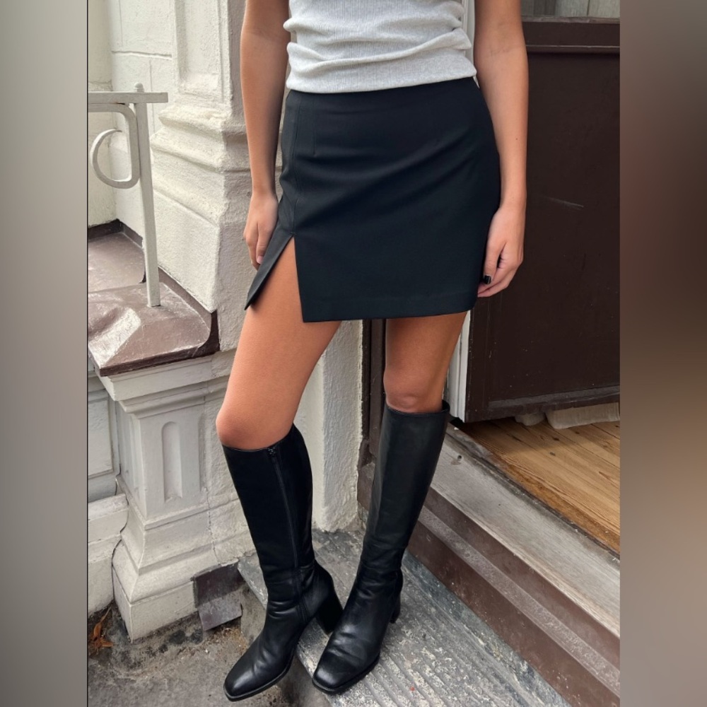 Djerf Avenue Must Have Black Mini Skirt